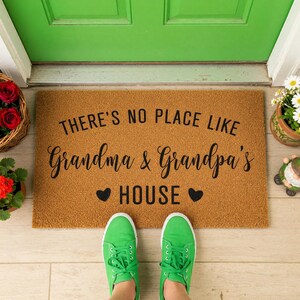 there's no place like moof and pop's house door mat