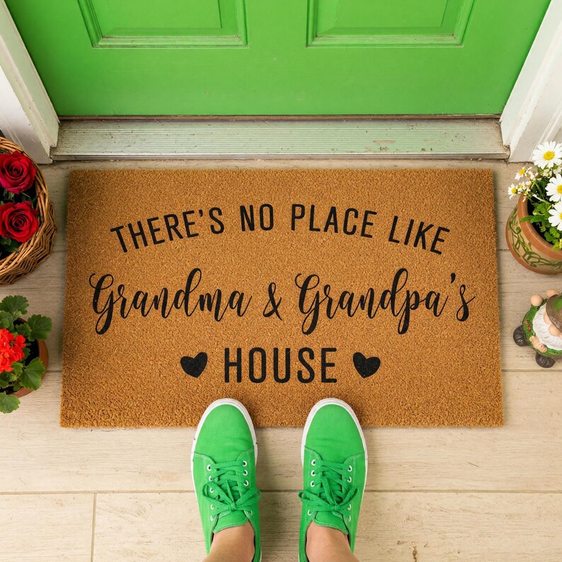there's no place like moof and pop's house door mat