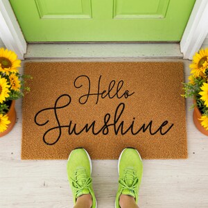 Hello Sunshine Doormat Welcome Mat Closing Gift 1718