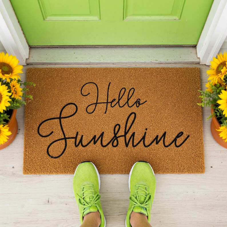 Hello Sunshine Doormat Welcome Mat Closing Gift 1718