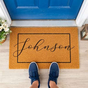 Name Doormat - Housewarming Gift - Family Welcome Mat