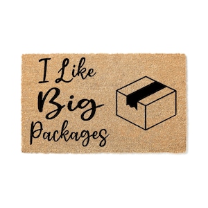 Doormat I Like Big Packages - Funny Doormat - Welcome Mat - Funny Door Mat - Funny Gift - Home Doormat Funny Rug Front Door Welcome 3021**