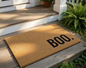Halloween Doormat, Boo Welcome Mat, Funny Halloween Home Decor, Fall Doormats, Spooky Door Mat, Autumn Gift, Front Rug, Funny Doormat