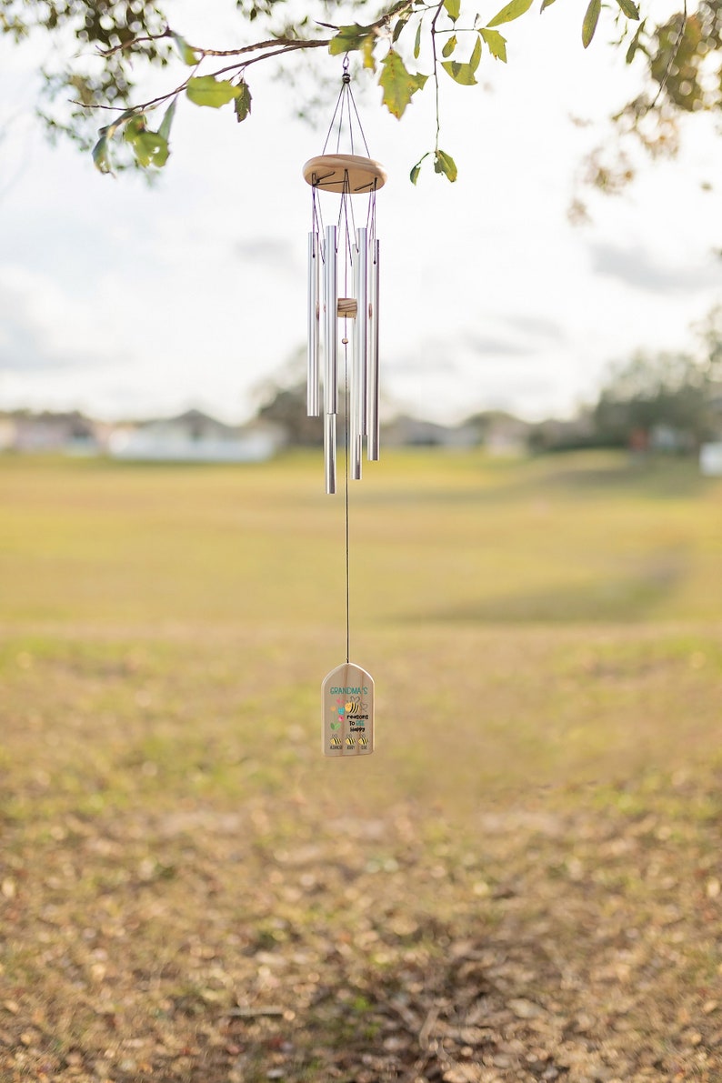 Personalized Wind Chimes Gift Grandma Gift Chime Mother's Day Gift Custom Wind Chime Grandparent's Day Gift Gift for Grandma image 2