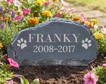 Custom Pet Memorial Stone, Pet Loss Gift, Grave Marker, Personalized Memorial, Engraved Stone, Dog Gift, Garden, Dog Grave Marker