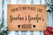 There's No Place Like Grandma and Grandpa's House v2 | Grandparents Day Gift | Welcome Door Mat | Home Doormat | Fathers Day | Mothers Day 