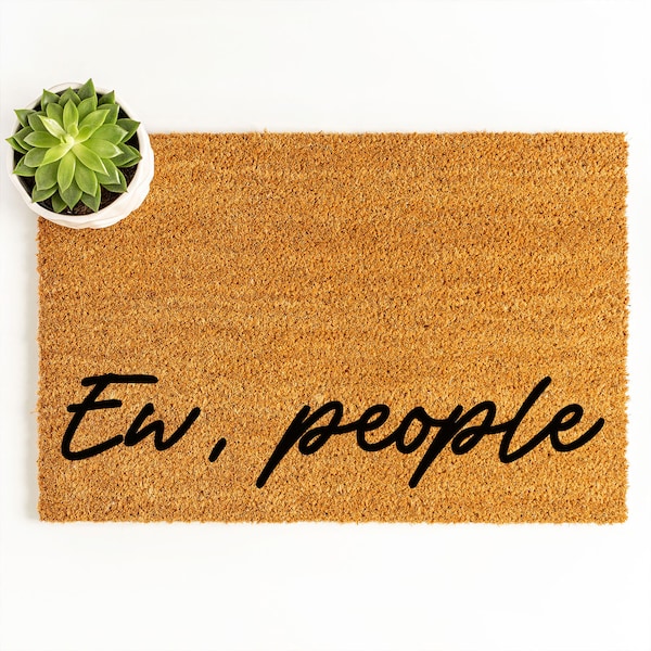 Funny Door Mat Mean Etsy