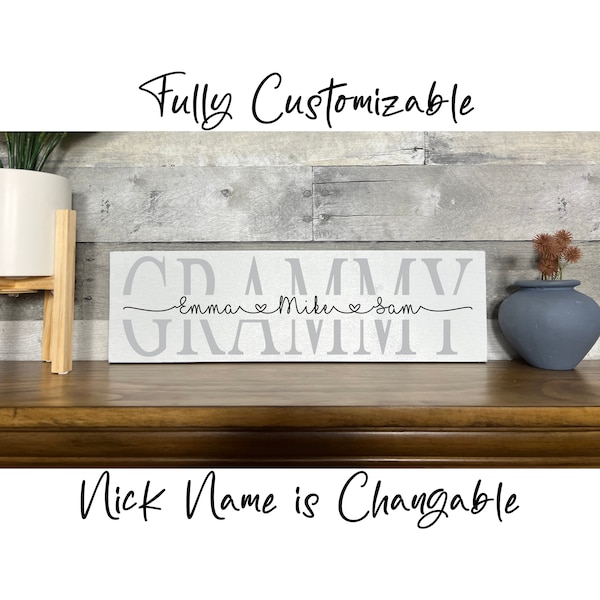 Grammy Sign | Mother's Day Gift for Grammy | Personalized Mothers Day Gift | Farmhouse Grammy Sign | Grammy Gift | Grandparents Day