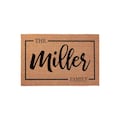 Personalized Last Name Welcome Mat, Coir Doormat for Housewarming, Custom Family Gift