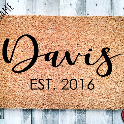Custom Doormat Housewarming Gift Wedding Gift Ideas Etsy