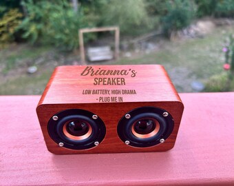 Personalized Wooden Bluetooth Speaker, Custom Speaker, Portable Anniversary Gift, Music Lover Gift, Wedding For Him, Groomsmen Gifts