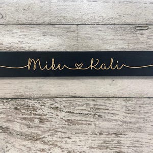 Personalized Couple Name Sign, Wedding Gift, Anniversary Gift, Custom Name Sign, Personalized Engagement Couple, Custom Wall Art image 7