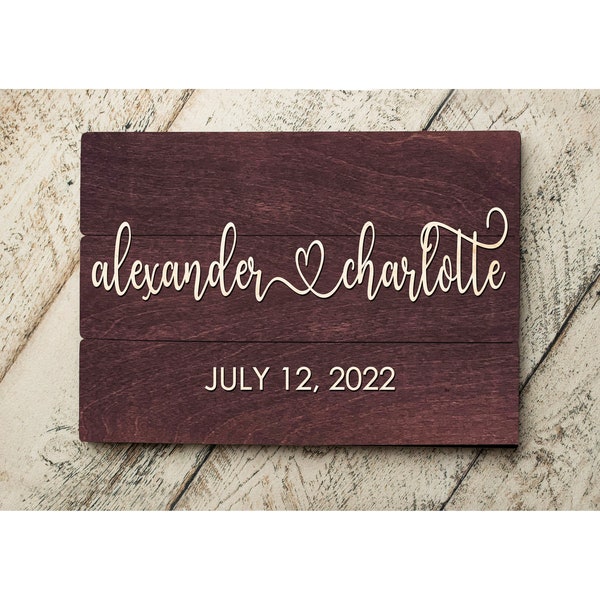 Wood Wedding Signs Etsy