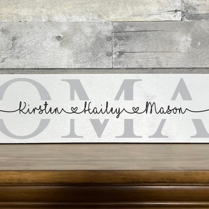 Oma Sign - Mother&#39;s Day Gift for Oma - Personalized Mothers Day Gift - Farmhouse Oma Sign - Oma Gift - Grandparents Day 7122