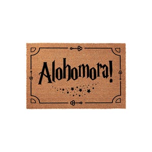 Alohomora, Front Porch Mat, Wizard Magic Spell New Home Gift