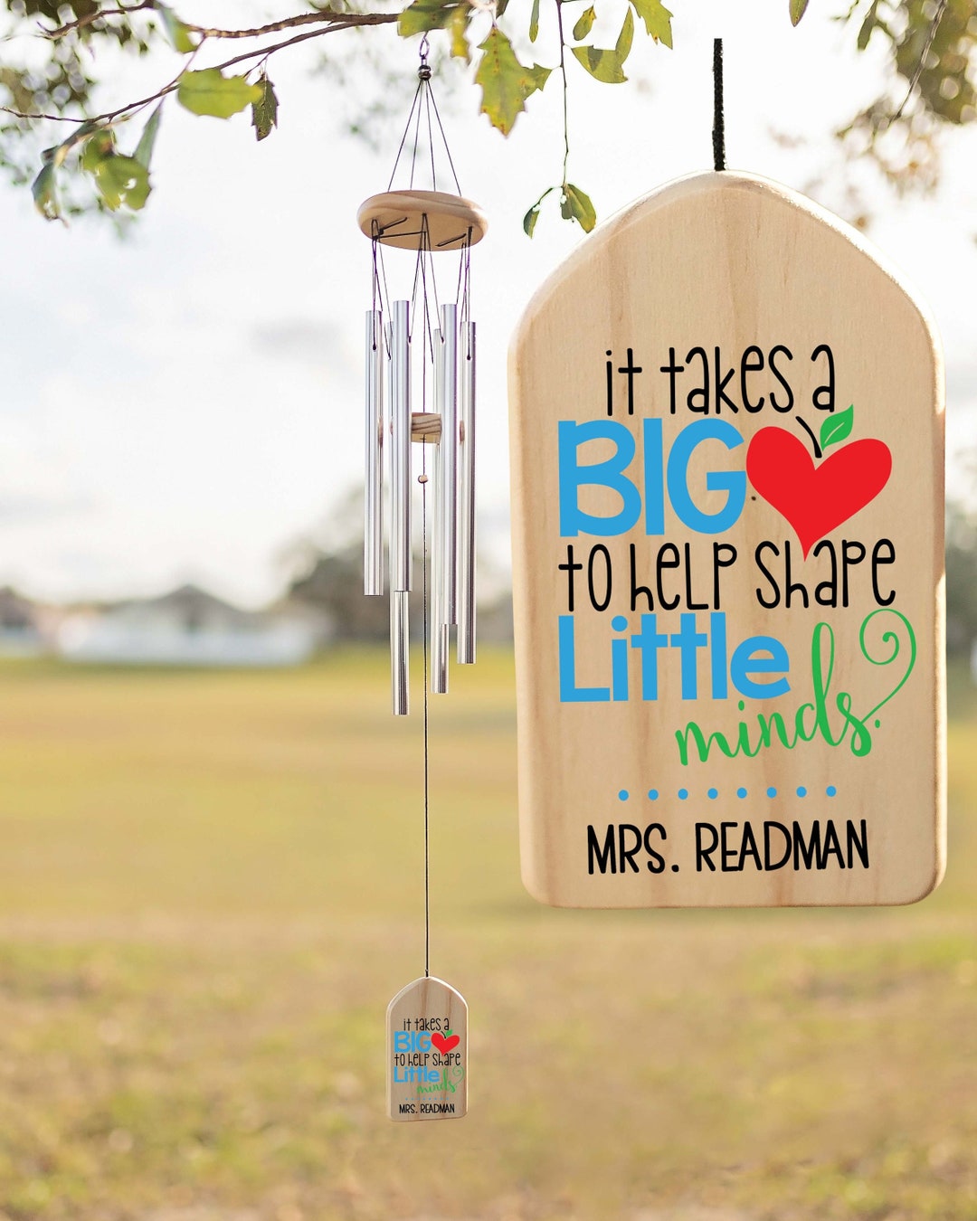Personalized Wind Chimes Gift Teacher Gift Chime Teacher's Day Gift