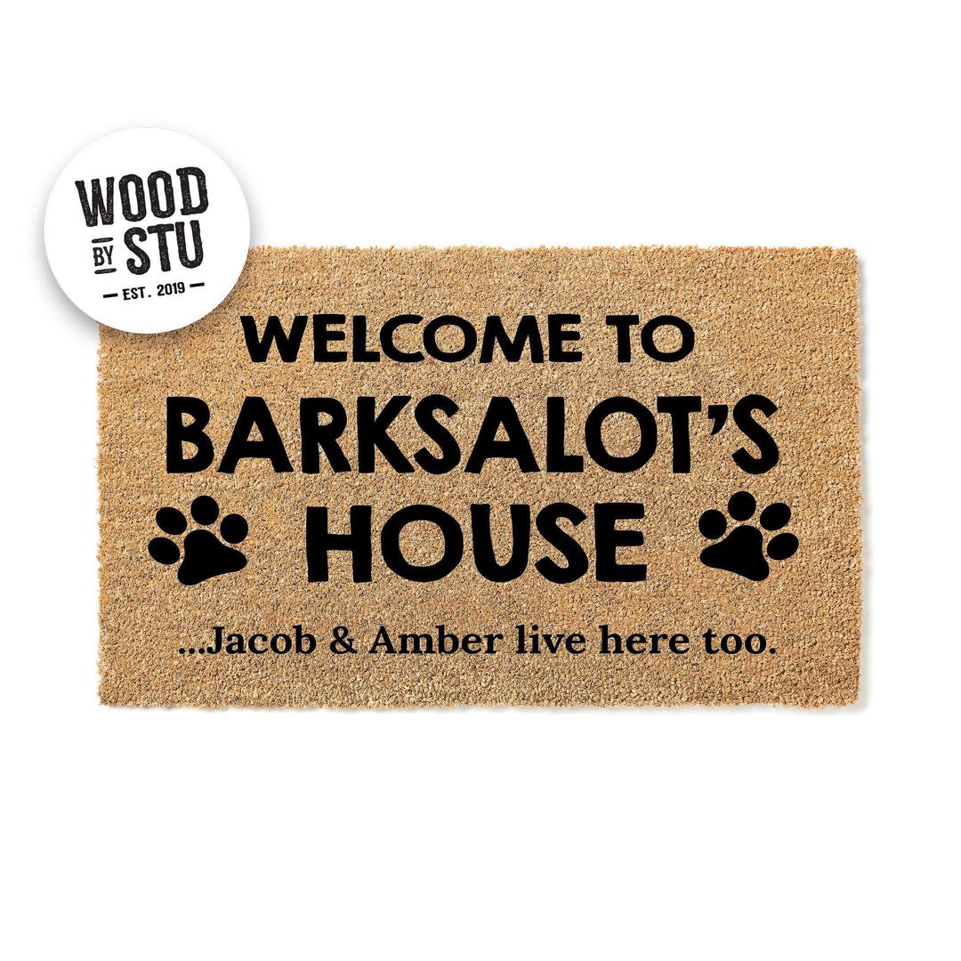 Welcome To Camp Pup Paradise - Dog Personalized Custom Home Decor Decorative Mat - House Warming Gift For Pet Owners, Pet Lovers