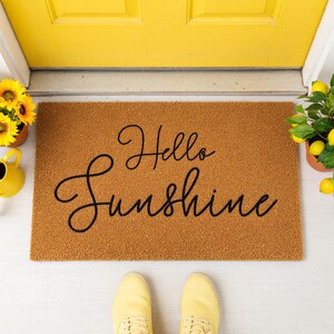 Hello Sunshine Doormat Welcome Mat Closing Gift 1718