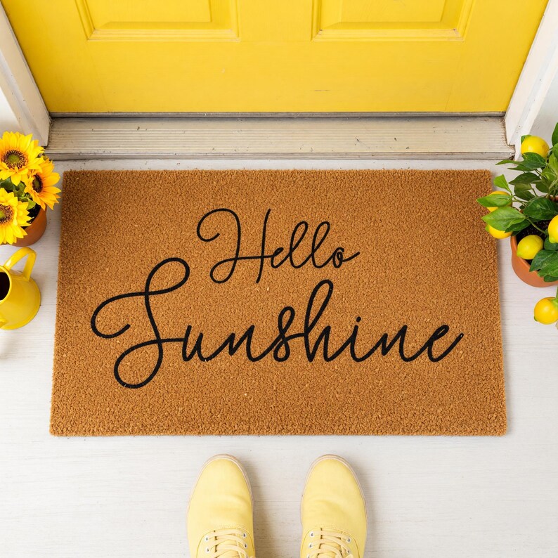Hello Sunshine Doormat Welcome Mat Closing Gift 1718