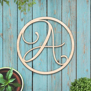 Personalized Letter Sign, Custom Wood Monogram for Wedding Gift, Anniversary Engagement Birthday