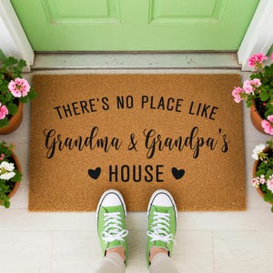 there's no place like moof and pop's house door mat