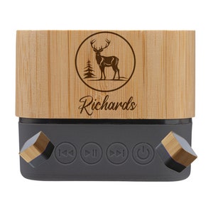 Regalo personalizado Regalo de boda personalizado - Altavoz Bluetooth inalámbrico - Para ella - Para él - Regalo para papá - Monograma - Fiesta de bodas para novios 7018