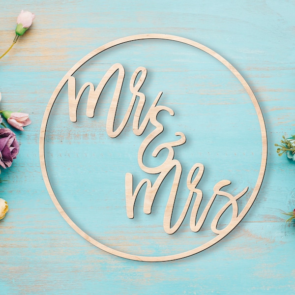 Mr & Mrs Wedding Cutout | Engagement or Wedding Gift | Anniversary Gift | Couples Gift | Love Sign | Gift for Newlyweds | Home Decor