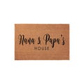 Nana and Papa's House Personalized Doormat - Custom Grandparents Welcome Mat