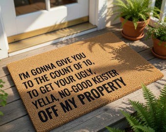 Funny Doormat, Home Alone Quote Welcome Mat, Housewarming Gift, New Home Gift, Front Door Mat, Funny Welcome Closing Idea