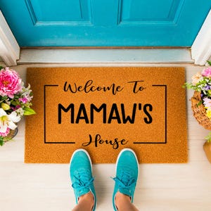 Custom Mamaw's House Doormat - A Warm Personalized Welcome for Grandma
