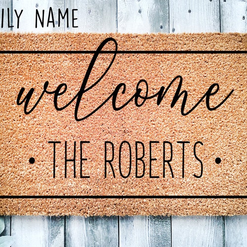 Custom Door Mat Personalized Doormat Door Mat Doormat Etsy Ireland