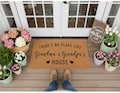 Custom Doormat There's No Place Like Grandma and Grandpa's House Grandparents Day Gift Nana Papa Door Mat Fathers Mother's Mothers Day 1449