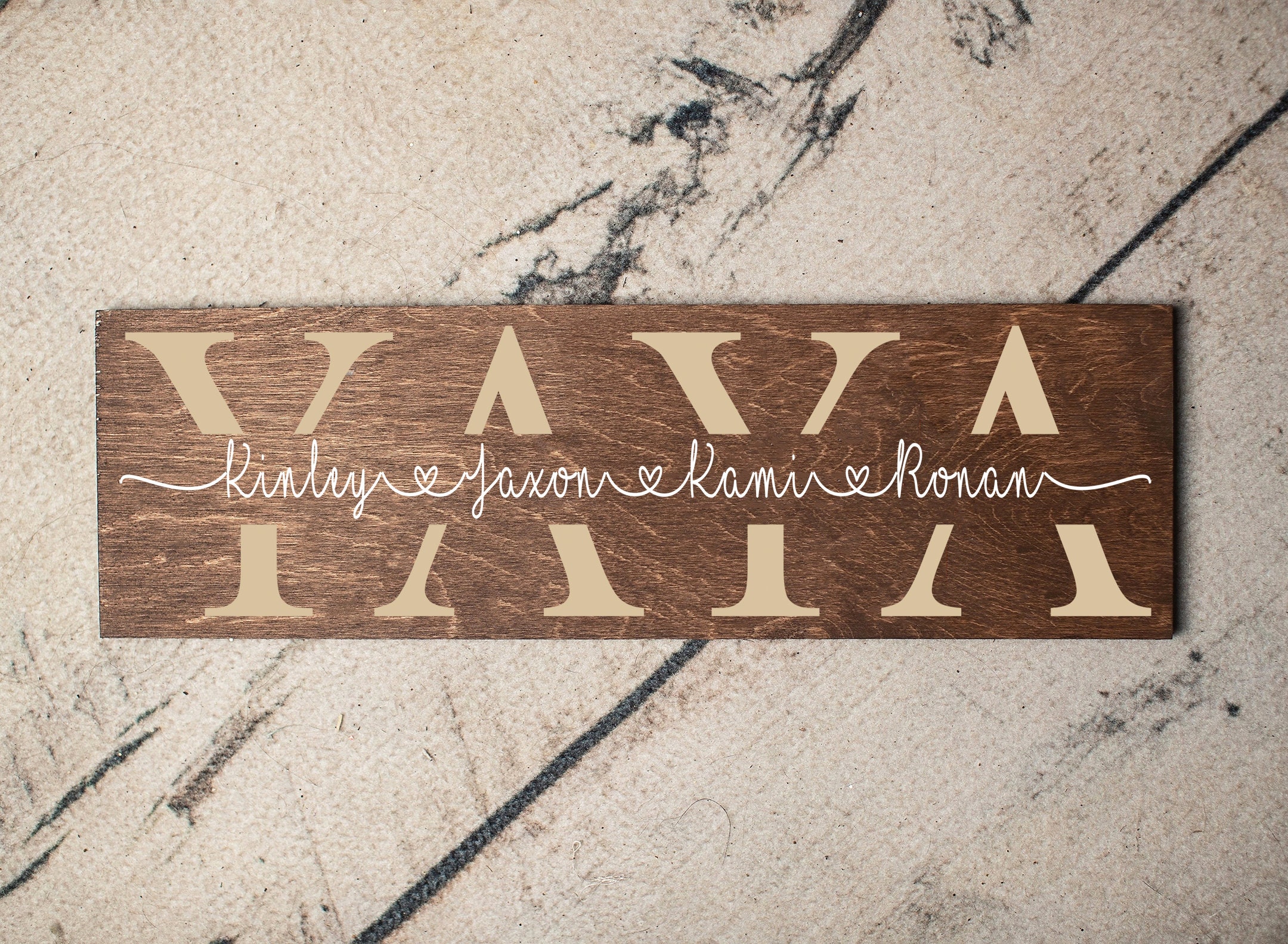 Yaya Mothers Day Gift Yaya Sign Gift for Yaya Rustic Etsy