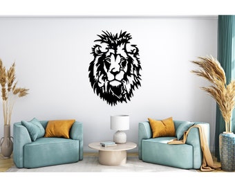 Lion Wood Cutout Safari Wall Art - Nursery and Kids Room 7140