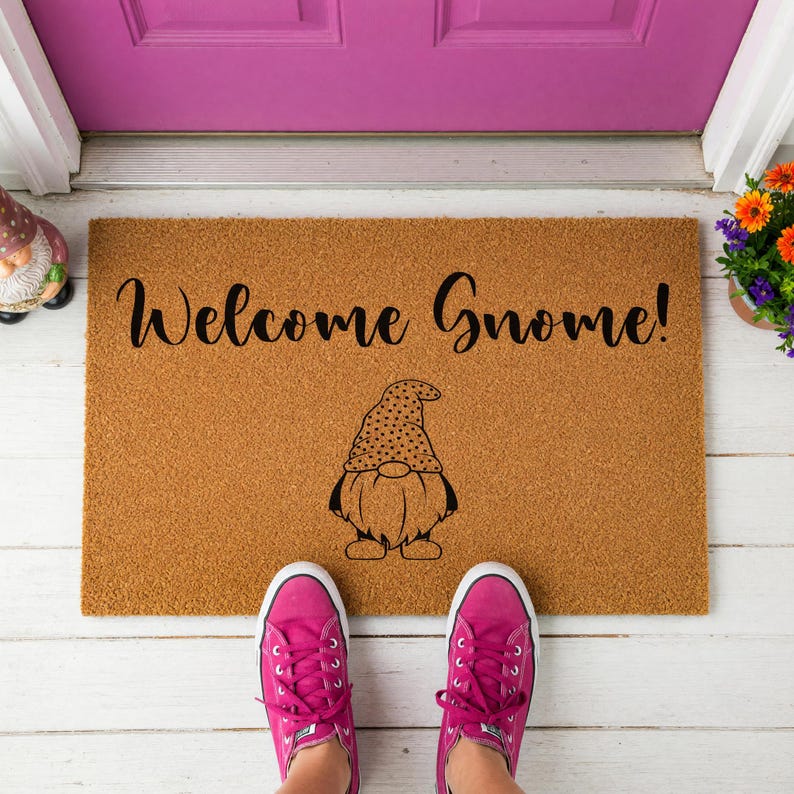 WoodByStu Welcome Gnome Doormat - Thumbnail 4