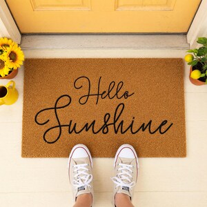 Hello Sunshine Doormat Welcome Mat Closing Gift 1718