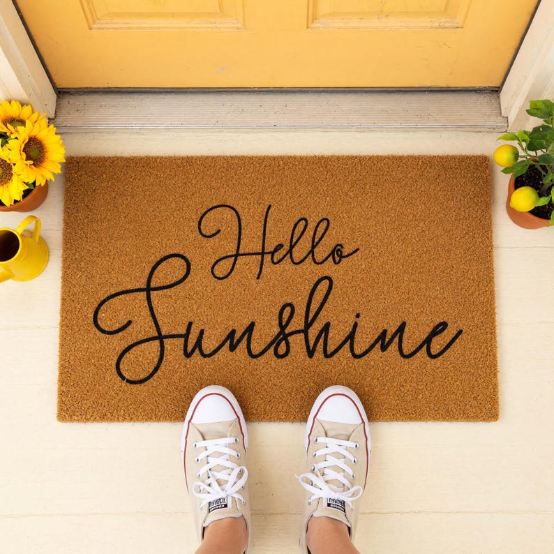 Hello Sunshine Doormat Welcome Mat Closing Gift 1718