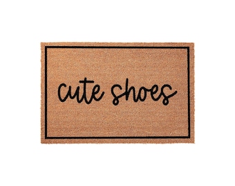 Cute Shoes Doormat, Funny Welcome Mat, Housewarming Gift, New Home Gift, Front Door Mat, Funny Doormats, Custom Entryway Rug