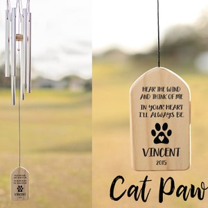 Dog Memorial Wind Chime Pet Memorial Gift Windchimes Dog Loss Rainbow Bridge Bereavement Gift Dog Remembrance Sympathy Gift Pet Loss Gifts image 6