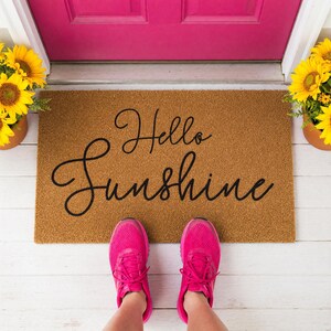 Hello Sunshine Doormat Welcome Mat Closing Gift 1718