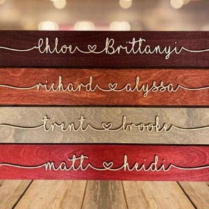 Personalized Couple Name Sign, Wedding Gift, Anniversary Gift, Custom Name Sign, Personalized Engagement Couple, Custom Wall Art image 10