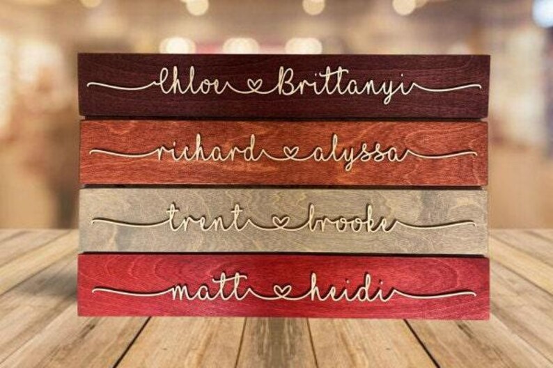 Personalized Couple Name Sign, Wedding Gift, Anniversary Gift, Custom Name Sign, Personalized Engagement Couple, Custom Wall Art image 10
