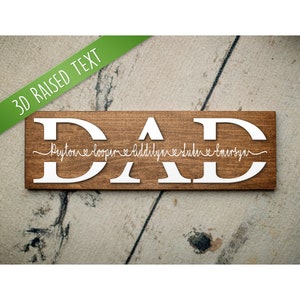 Fathers Day Gift - Dad Sign - Gift for Dad - Sign for Dad - Gift for Father - Personalized Fathers Day Gift - Dad Gift Ideas