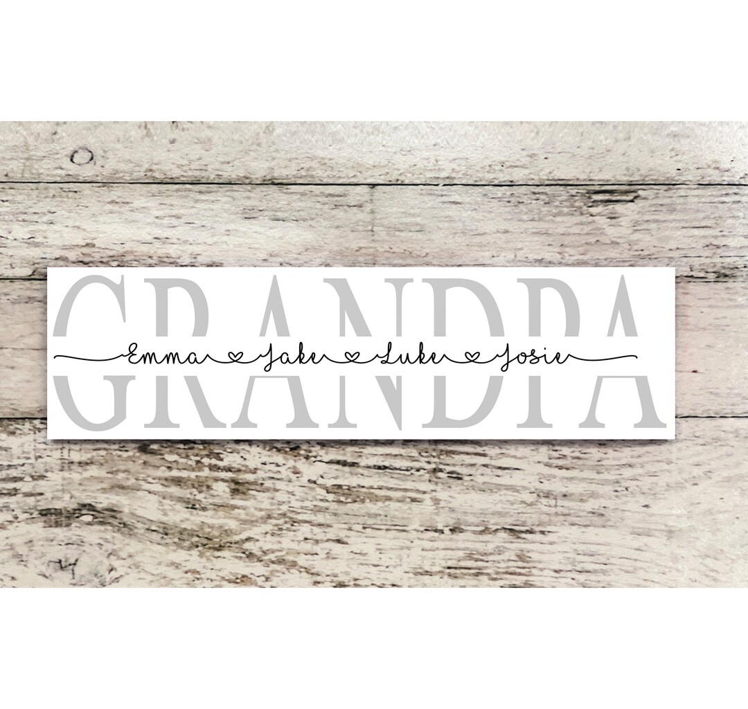 Best Dad Grandpa We Ever Saw - Gift For Dad, Grandpa - Personalized Shaped Wood Sign