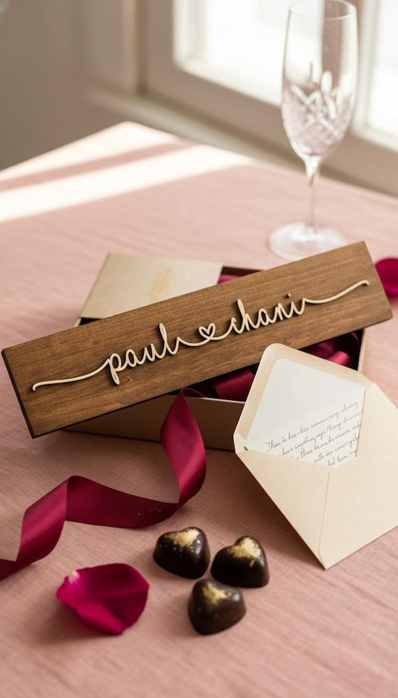 Personalized Couple Name Sign: Anniversary, Wedding, Valentine Gift
