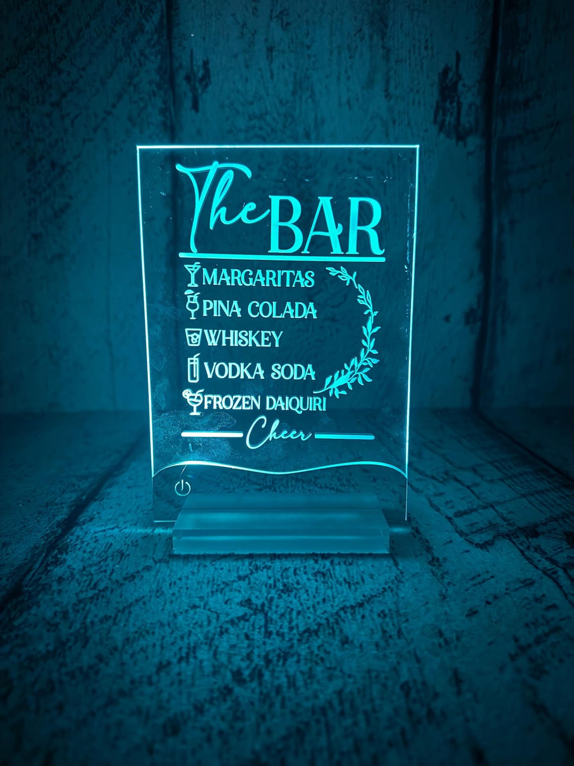 Custom Bank Sign Acrylic Display - Personalized Engraved With Base 7838 ...