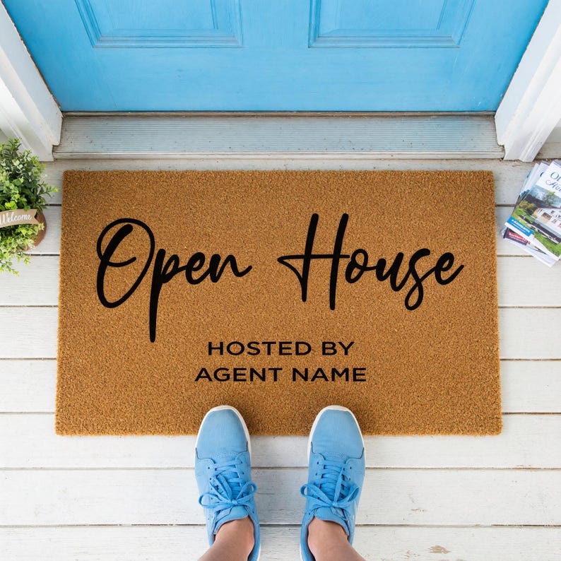 Open House Hosted by Custom Name Doormat - Thumbnail 4