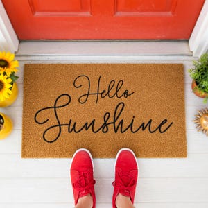 Hello Sunshine Doormat Welcome Mat Closing Gift 1718
