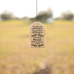 Personalized Wind Chimes Memorial Tribute In Loving Memory Of Wind Chime In Memory Of Remembrance Wind Chime image 8