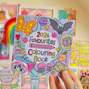 2024 Favourites Colouring Book - Positivity - Cute - Cosy - Autumn - Tea - Fruits - 90s - Fall - Colouring In - Adult Colouring - Kellylou